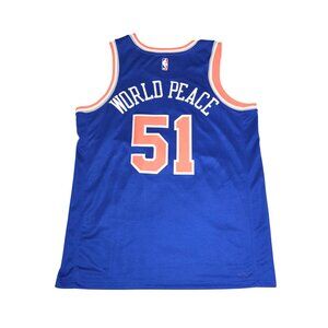 Rare Authentic Nike Icon New York Knicks Metta World Peace NBA 52 XL Jersey